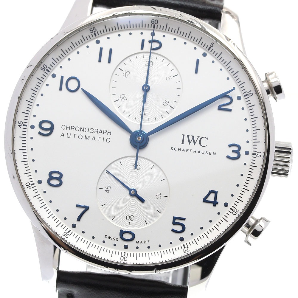 IWC IWC SCHAFFHAUSEN IW371605 ポルトギーゼ クロノグラフ 自動巻き メンズ 箱・保証書付き_838381【中古】