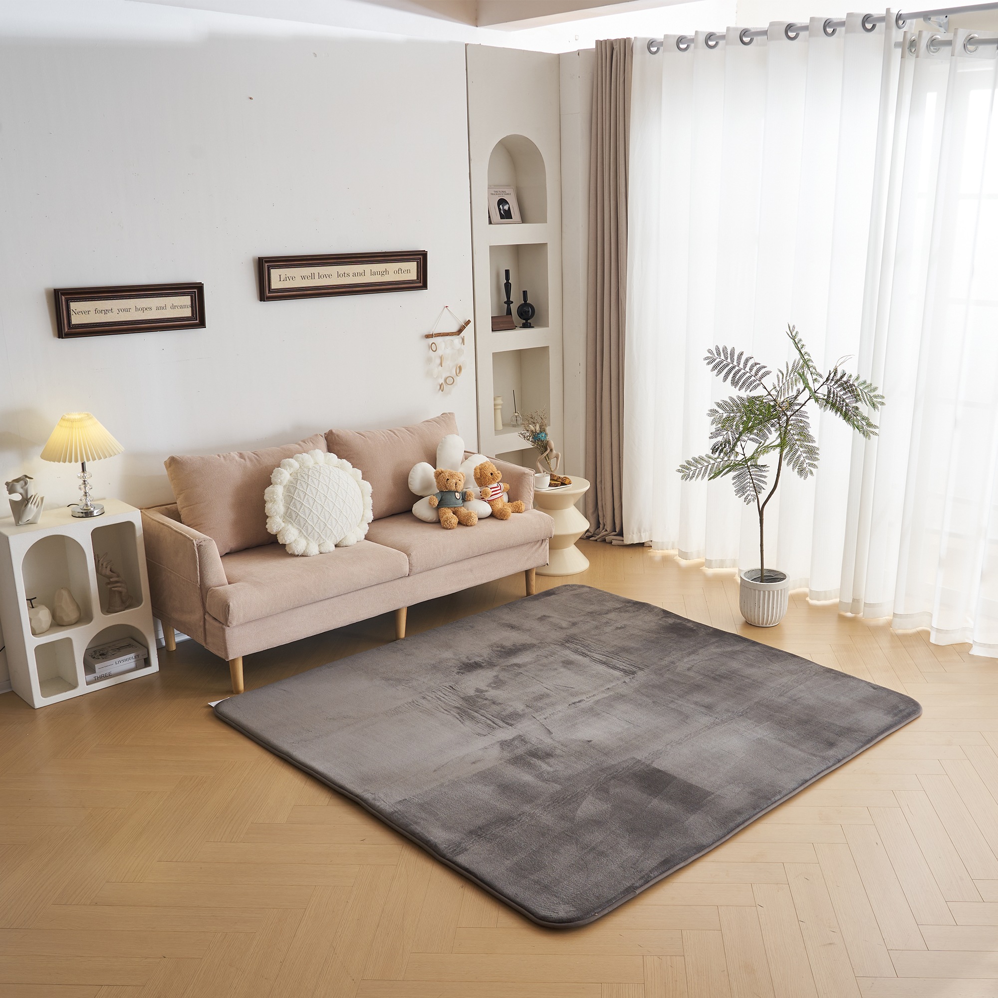 【国内即日発送】ラグ 低反発 はっ水 ラグマット 極厚20mm 抗菌防臭 200×250cm カーペット 厚手 滑り止め 洗える 床暖房 ホットカーペット おしゃれ 防カビ 防ダニ オールシーズン