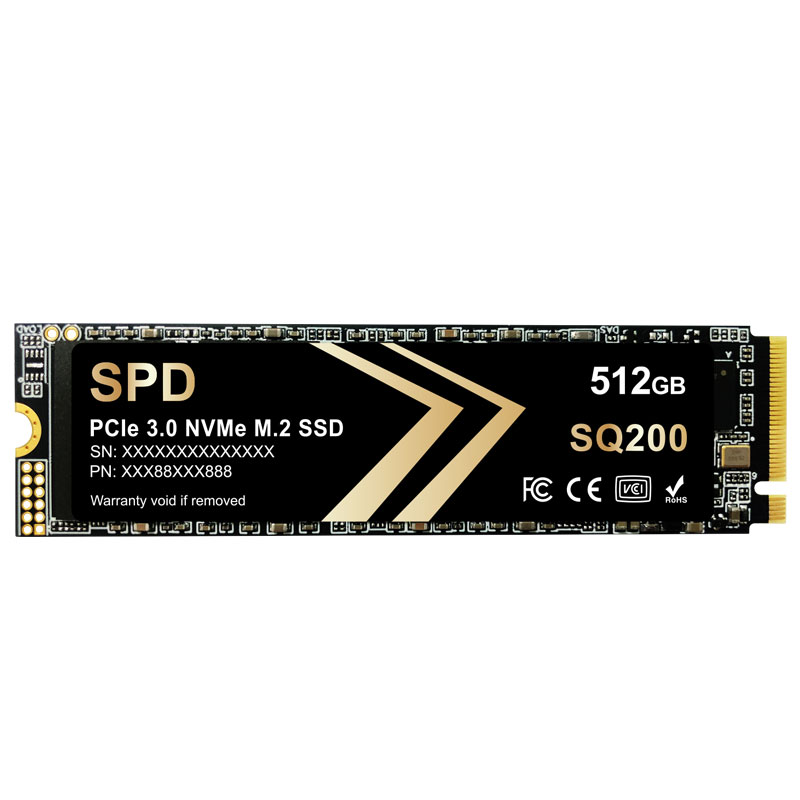 SPD製SSD 512GB M.2 2280 PCIe 3.0 NVMe R: 3300MB/s W: 1300MB/s 3D NAND SQ200NV4-512GB 3年保証