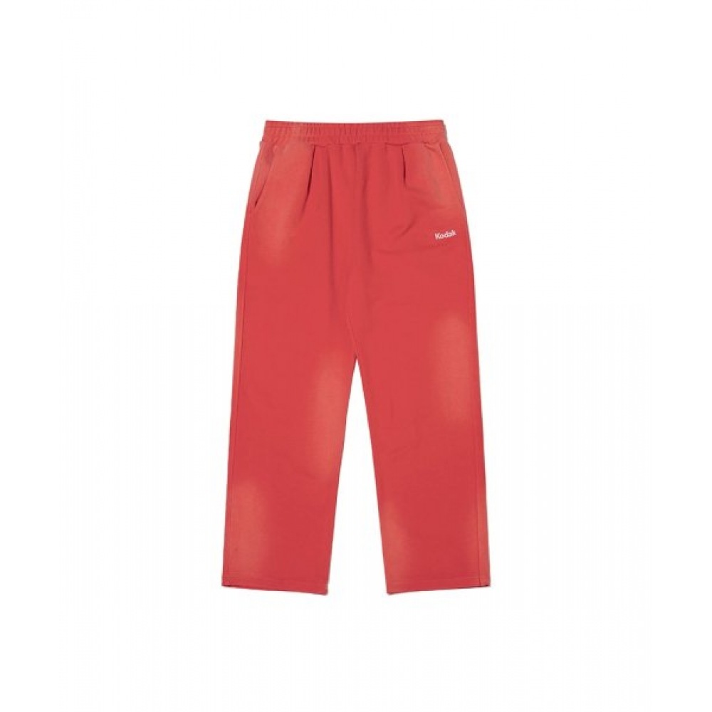コダックカラーアイセミオーバーフィットストレートパンツレッド