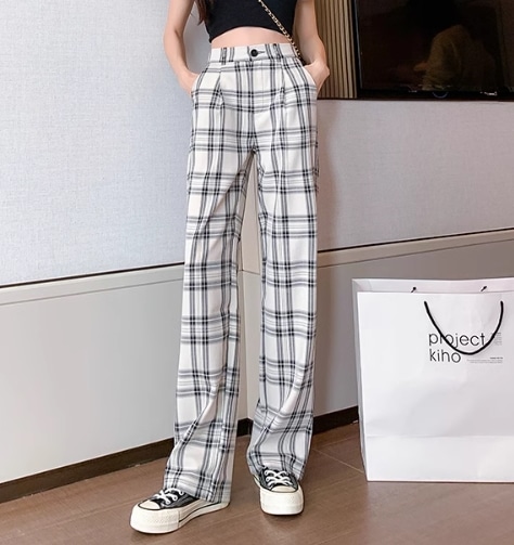レディース パンツ ボトムス ワイドパンツ フルレングス ワイド ストレート ストリート ハイウエスト 薄手 カジュアル おしゃれ かっこいい こなれ感 ラフ ボーイッシュ 個性的 主役級 存在感