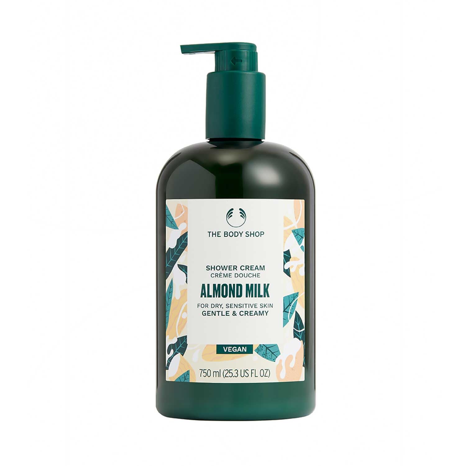 ザボディショップ シャワージェル AM 750mL（香り：アーモンドミルク） ボディシャンプー ボディソープ 甘くやわらかなアーモンドミルクの香り 大容量
