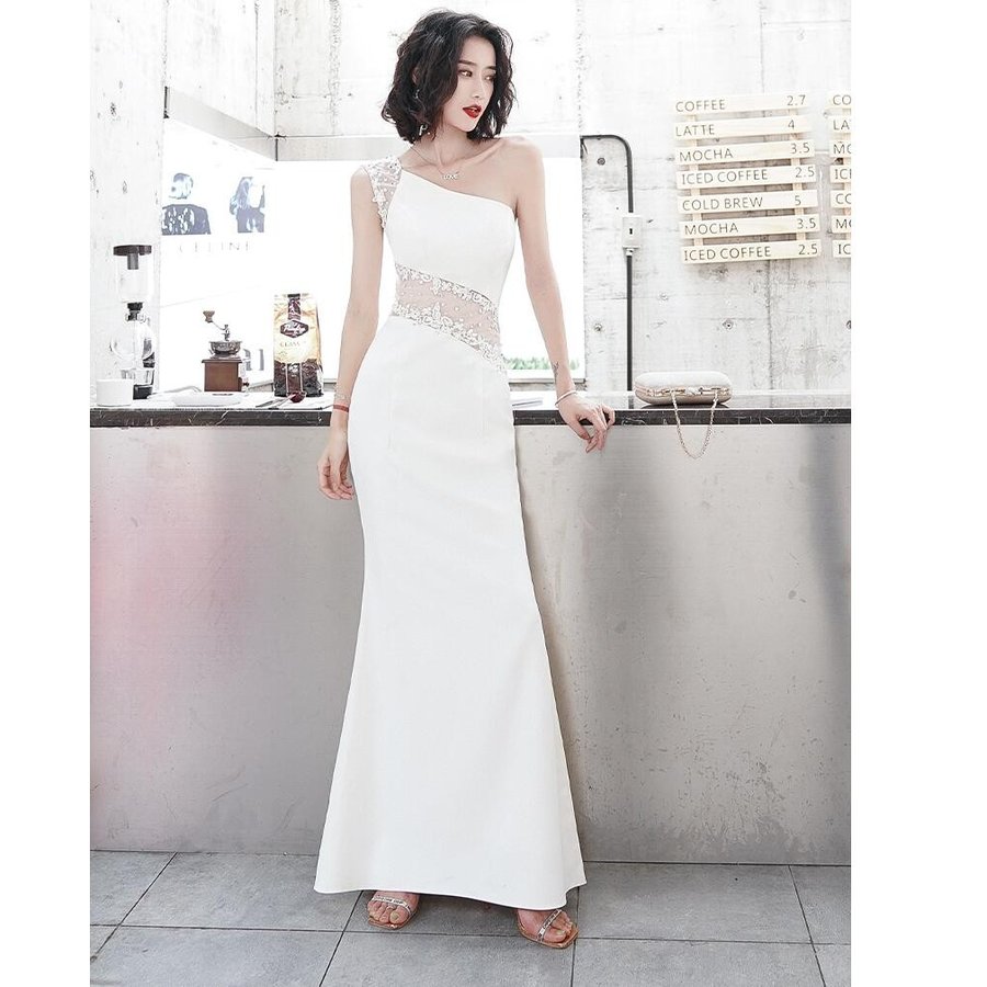 ロングドレス セクシー マーメイドドレス ウエディングドレス ナイトドレス おしゃれ タイトワンピー 8,779円