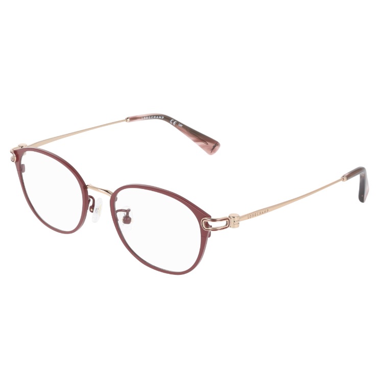 レディース メガネ lo2177lbj-602 48mm 眼鏡 かわいい おしゃれ 軽量 オーバル ボストン型 チタンワイン カラー アジアンフィット モデル ダミーレンズ発送