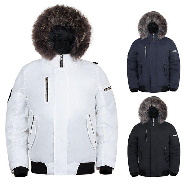 ラクーン FUR カナダ ショートパディングジャンパー