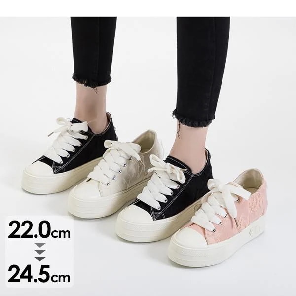 レディース スニーカーインヒール 厚底シューズ 編み上げタイプ シューズ カジュアル ローファー レースアップシューズ 厚底ソール 歩きやすい 美脚 la001m5m5x1