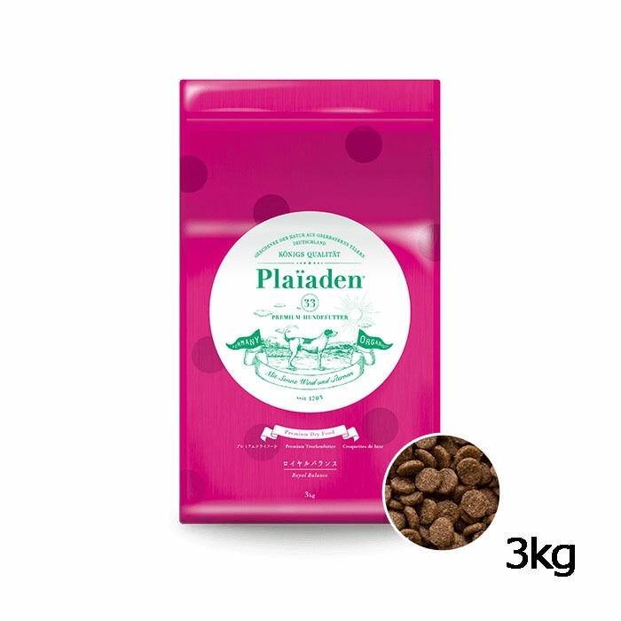 プレイアーデン ロイヤルバランス 小粒 3kg プレミアムドッグフード Plaiaden チキン