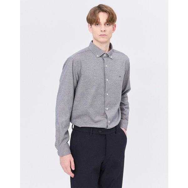 [24FW] [定番商品] ベージュボタンダウン長袖カジュアルシャツ WMSH4DU04I2