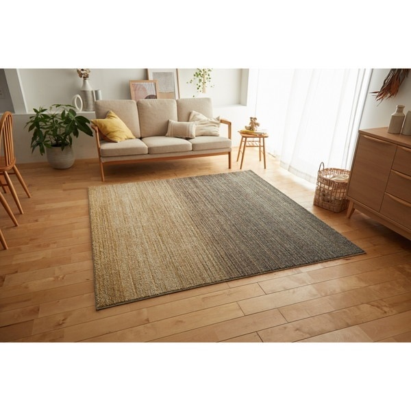 スミノエ 防炎 防ダニ ラグ オンブレー 130190cm グレージュ メーカー直送