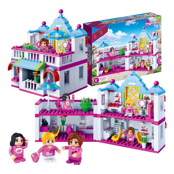 ビューティーサロン作り ブロック組立 ブロック遊び おもちゃ/バンバオ