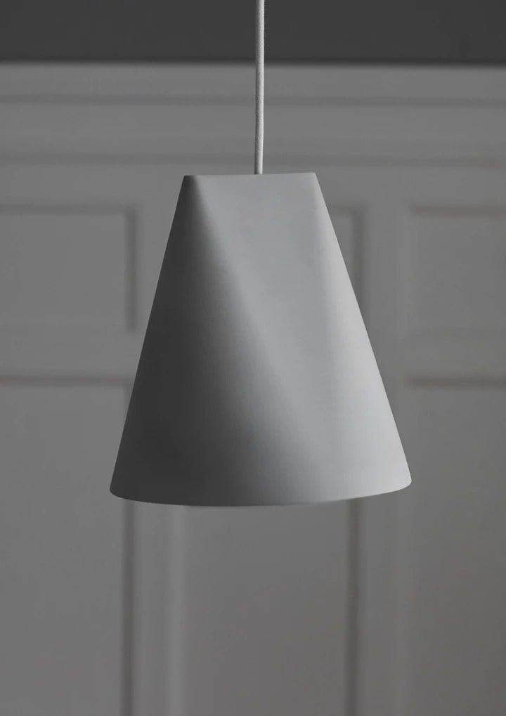 MOEBE CERAMIC PENDANT WIDE (light grey)