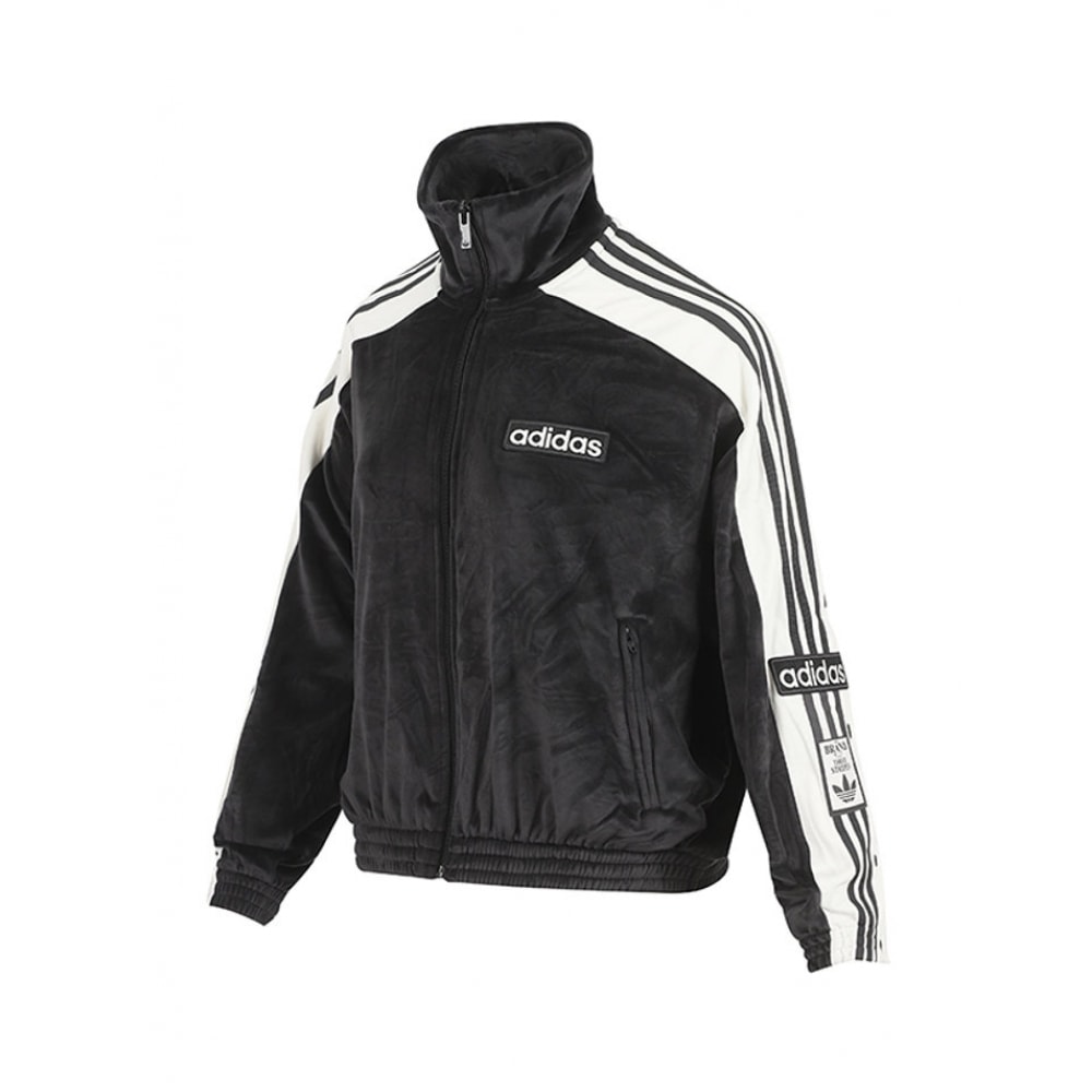 アディダス W 起毛ジャケットアディブレイクベロアトラックトップ