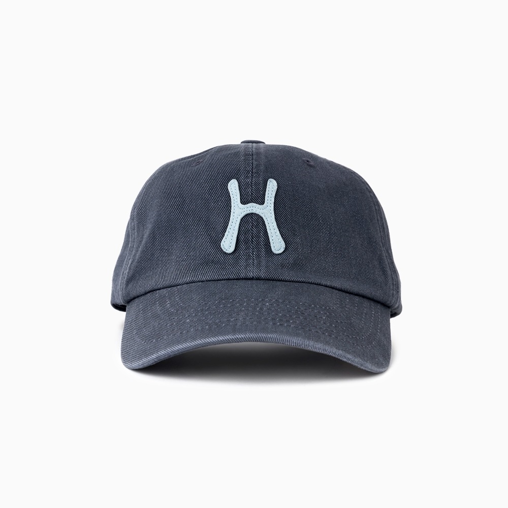 ハローサンライズ H ロゴコットンボールキャップ_ネイビー