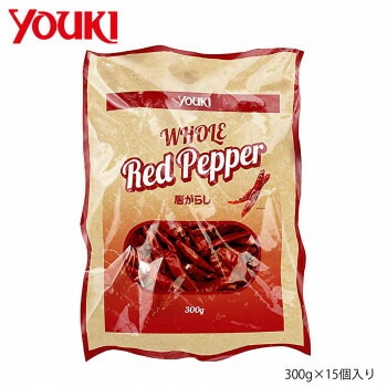 YOUKI ユウキ食品 唐がらし（サヤ） 300gx15個入り 212333