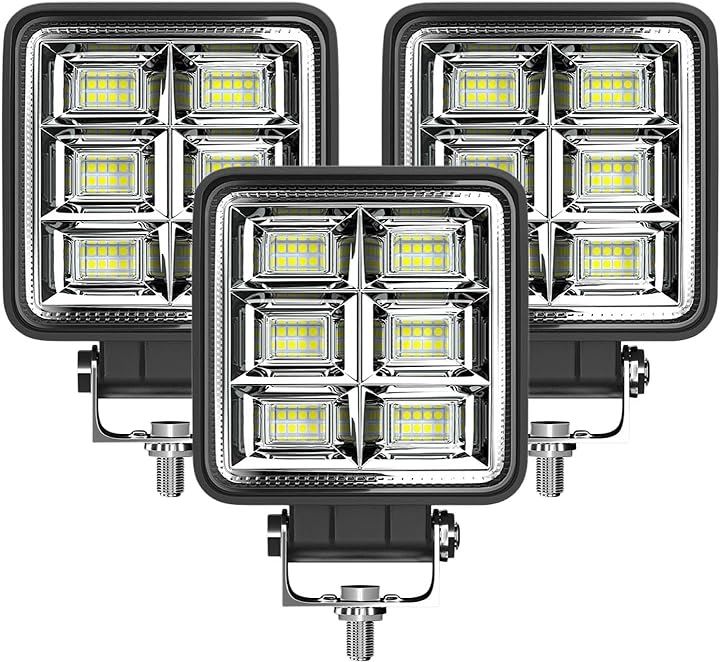 LED ワークライト 144w 12V 24V 作業灯 車幅灯 投光器 スポットライト フォグランプ バックランプ トラクター トラック 3個セット