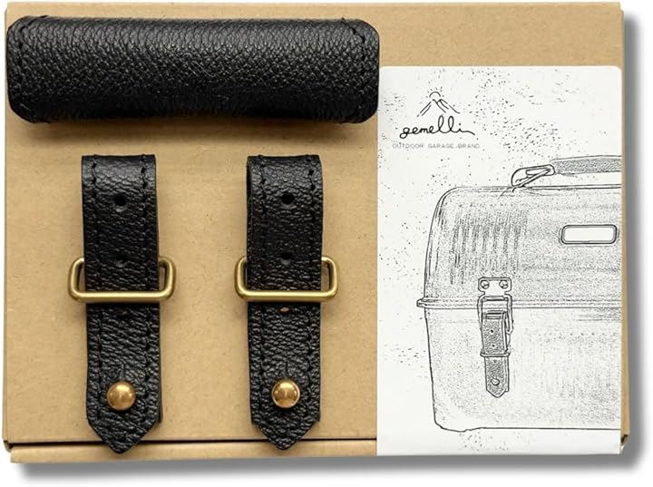 ジェメリ STANLEY スタンレー ランチボックス 9.4L専用 レザーハンドル(ブラック)