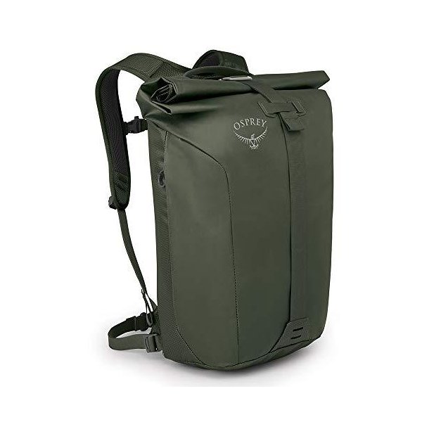 最安挑戦！ Osprey Transporter Roll Top Laptop Backpack， Haybale Green， One Size 並行輸入品 その他PC用アクセサリー