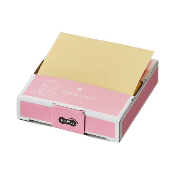（まとめ）TANOSEE ポップアップふせん 紙箱付 75x75mm 1冊 [x50セット] 9,822円