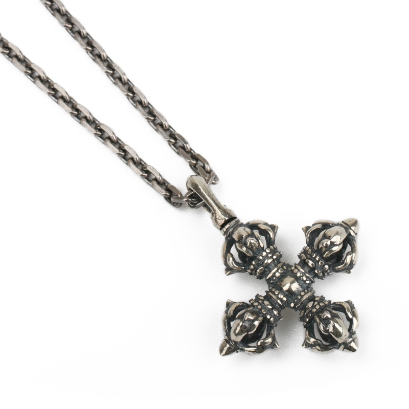 925 十字五鈷杵ネックレス [ns111]