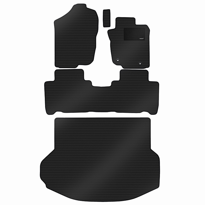 [防水マット]トヨタ ハリアー 60系 フロアマット + トランクマット(ラゲッジマット) [カーボン柄]