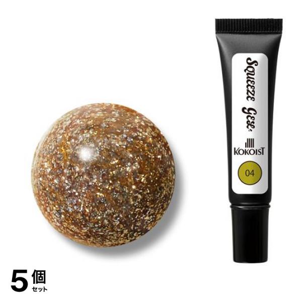 KOKOIST(ココイスト) スクイーズジェル 04ゴールド 10g 5個セット