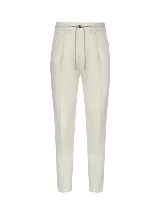 ELEVENTY Men Pants M75PANG03TES0I139 01NN White