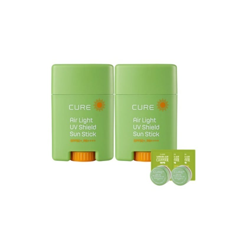 [NEW] キュア エアライト UVシールド サンスティック 20g x 2p + 2Xクリーム 3.5g x 2p + クレンザー 2ml x 3p