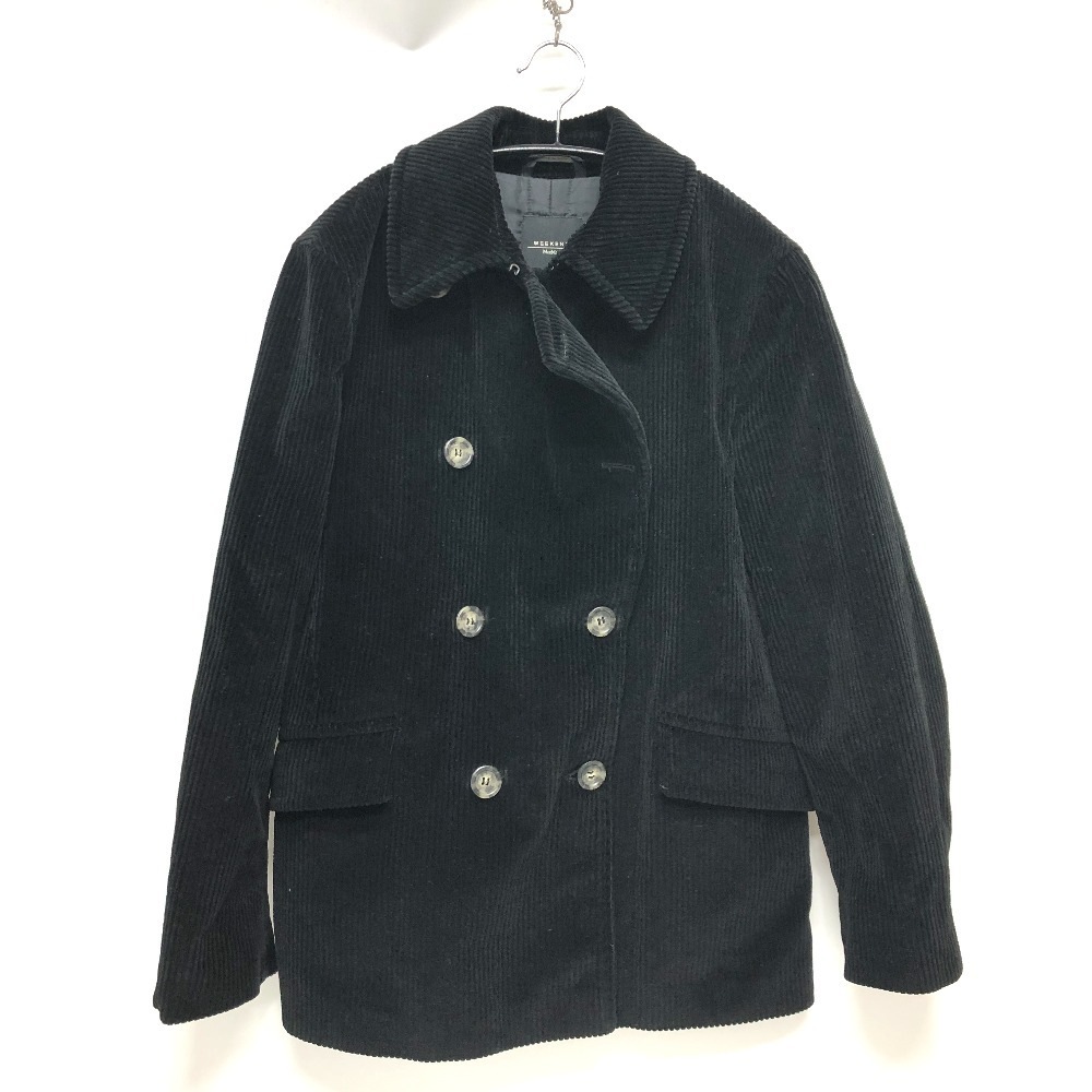 MAX MARA マックスマーラ ジャケット コーデュロイ ウィークエンド アパレル 中綿 ダブルボタン ピーコート アウター コットン ブラック