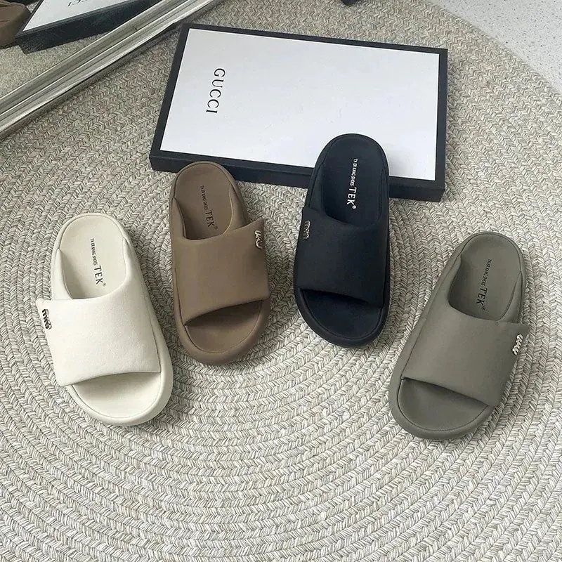 サンダル厚底サンダルシューズ厚底ブレッドシューズマフィンスリッパ