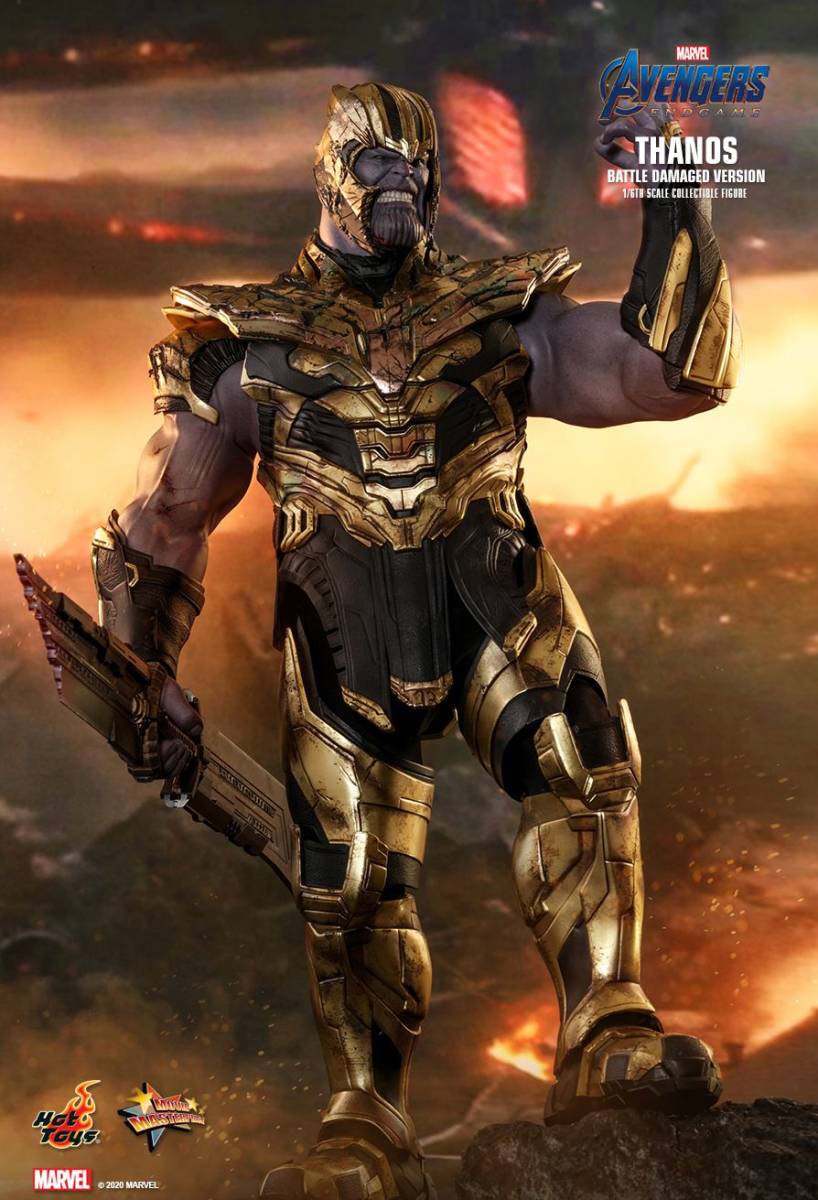 SALE!新品未開封HOTTOYSホットトイズ１／６ MMS564 アベンジャーズ／エンドゲーム サノス バトルダメージ版 フィギュア Thanos Battle Damaged Version TO