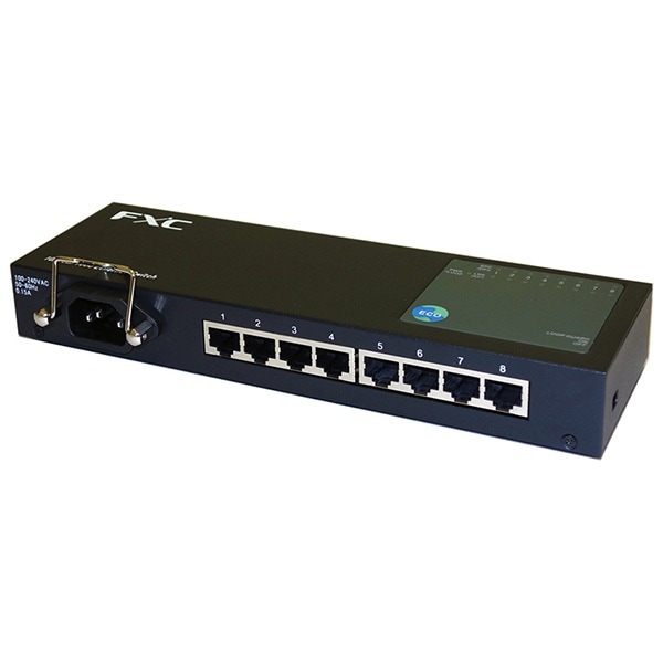 FXC ES1008TP 8ポート 10/100/1000Mbps タップ型イーサネットスイッチ