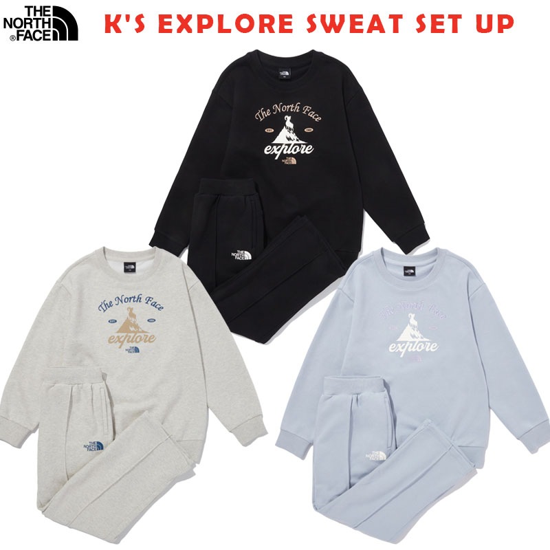 大人OK関税負担なし韓国正規品保証 NM5MQ60S KS EXPLORE SWEAT SET UP デイリー 基本 着装 男子 女子 人気 韓国 ファッション 男女共用 アウトドア
