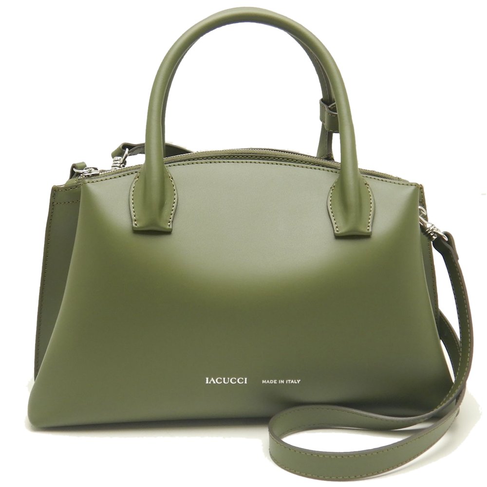 ベラール M BOXATINO 2WAYハンドバッグ レザー モスグリーン/252784【中古】