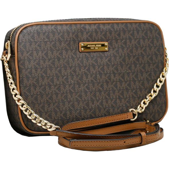 MK ショルダーバッグ 32S7GJSC7B-200　斜め掛け モノグラム ブラウン