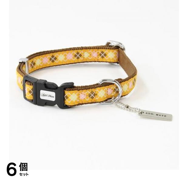 ペティオ アドメイト アーガイルカラー S 小型犬用首輪 オレンジ 1本入 (A57110) 6個セット