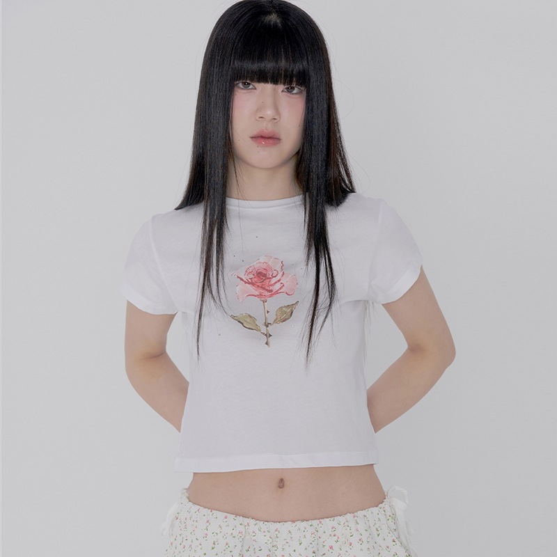 GLASS FLOWER T SHIRT