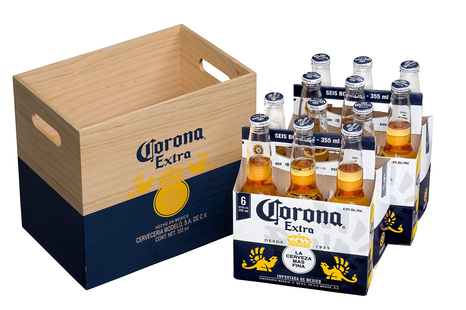 コロナ・エキストラ Corona Extra 瓶 [ 330ml×12本] [オリジナル木箱セット] アウトドア ギフトセット お中元