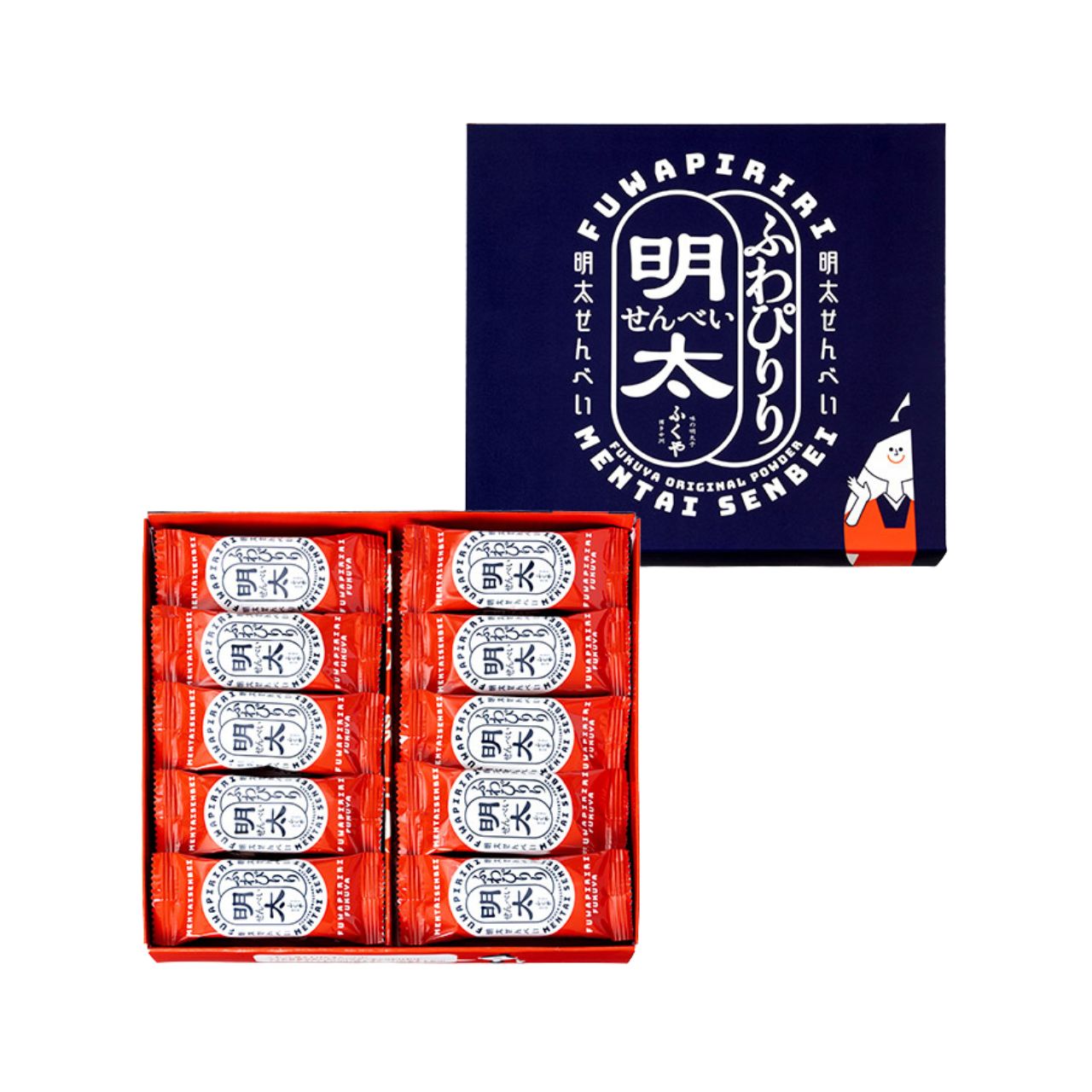 ふくや ふわぴりり 明太せんべい 40枚 72g 5個 明太子 めんたいこ せんべい 明太せんべい フクヤ めんたいせんべい