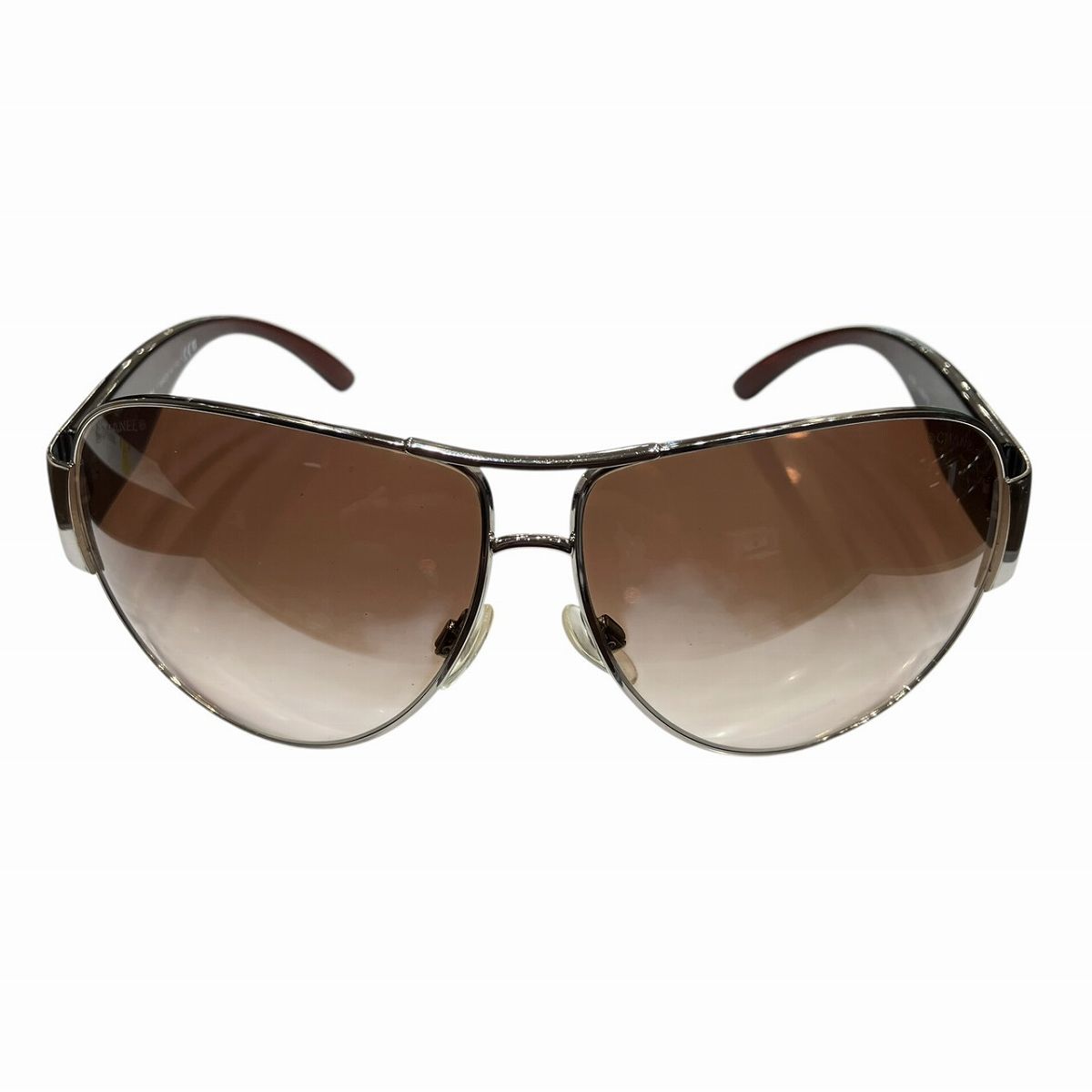 シャネル サングラス プラスチック メタル 4128 c.259/13 レディース 中古