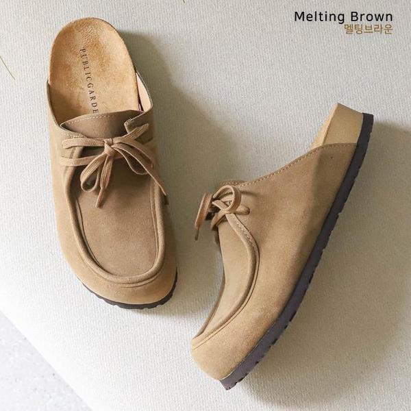 メンズスエードスリッパ 冬用ブロファー OR25