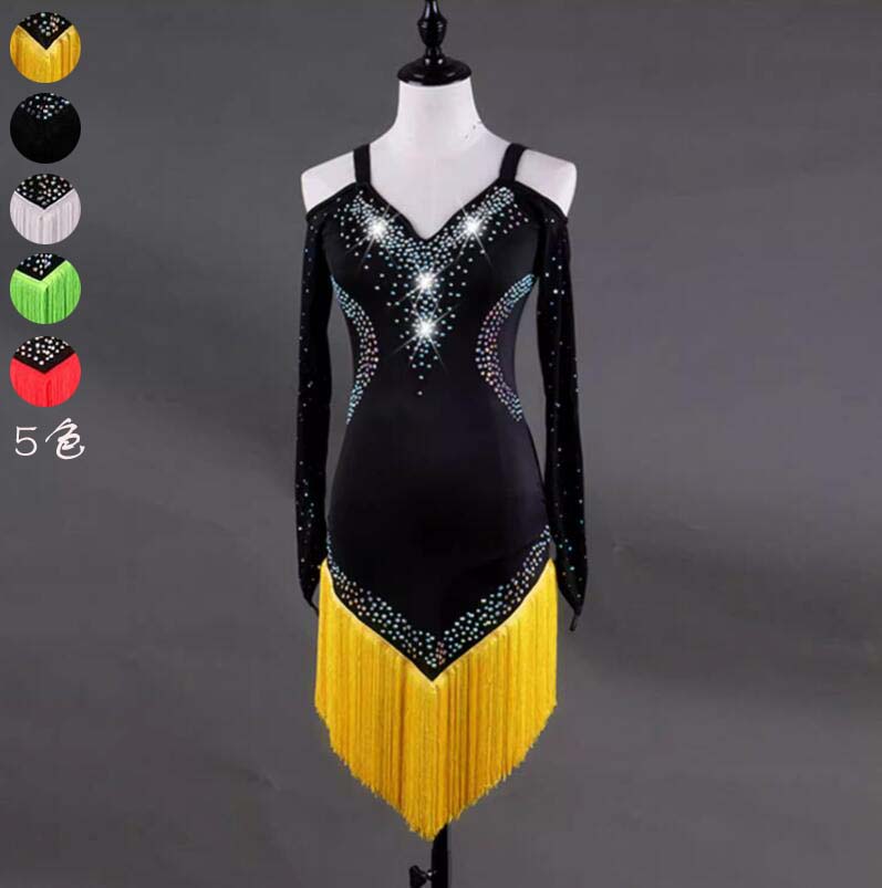 売れ筋商品ラテンドレス サンバ衣装 おしゃれ ラテンダンスドレス ラテン ルンバ 社交ダンス衣装 タンゴ チャチャ 競技用 ワンピース 社交ダンスドレス レディース レッスン着 ダンドレス ステージ衣