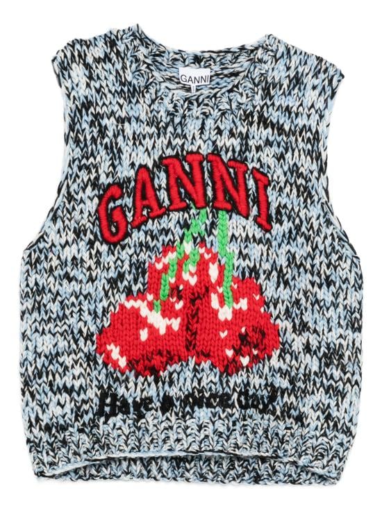 GANNI Women Vests A1070119 561 Blue