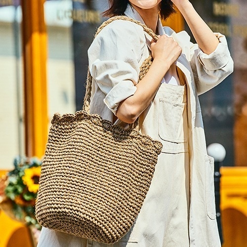 草編みバッグ 綿麻 かごバッグ リゾート 肩掛け ストローバッグ 旅行 お出かけ 夏 手提げバッグ 贈り物 通学 通勤 おしゃれ かわいい 母の日 海 麦わらバッグ 上品 レディース 手作り バッグ