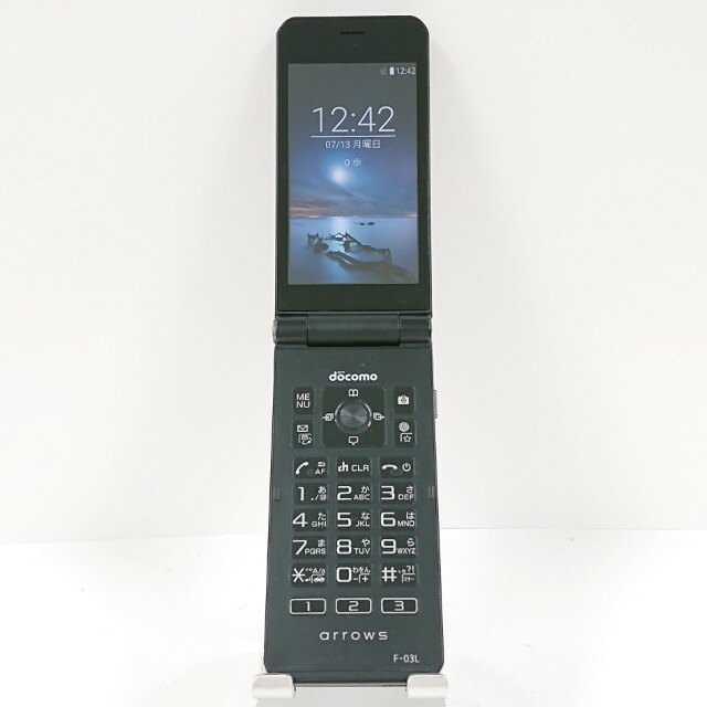 arrows ケータイ F-03L ドコモ ブラック 送料無料 本体 c13752 【中古】