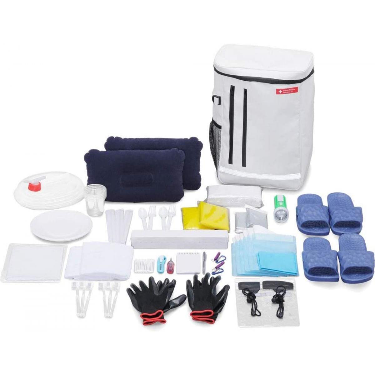 【お取り寄せ】アイリスオーヤマ 防災セット 2人用 35点 BS235 防災士監修 簡易トイレ ウォータータンク 懐中電灯 避難リュック 防災 非常用持ち出し袋