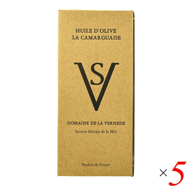ヴェルネード エキストラドゥース オリーブオイル350ml 5本セット 箱あり
