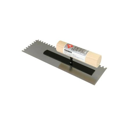 他サイト： 赤長 本焼クシメゴテ 5mm目 240MM 大工道具 左官鏝 ゴム鏝 クシ目鏝の商品画像