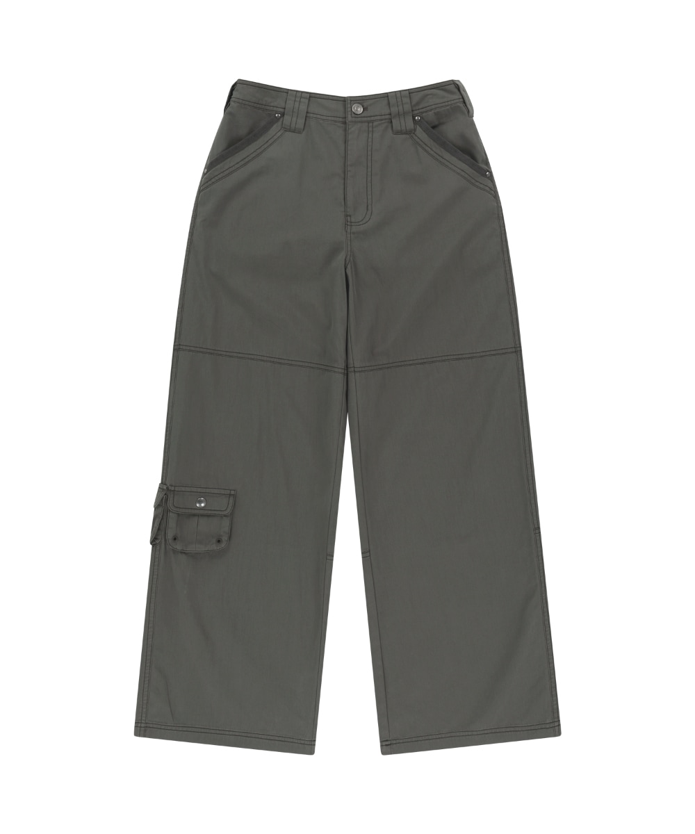 【COYSEIO】 SNAP WORK PANTS : KHAKI
