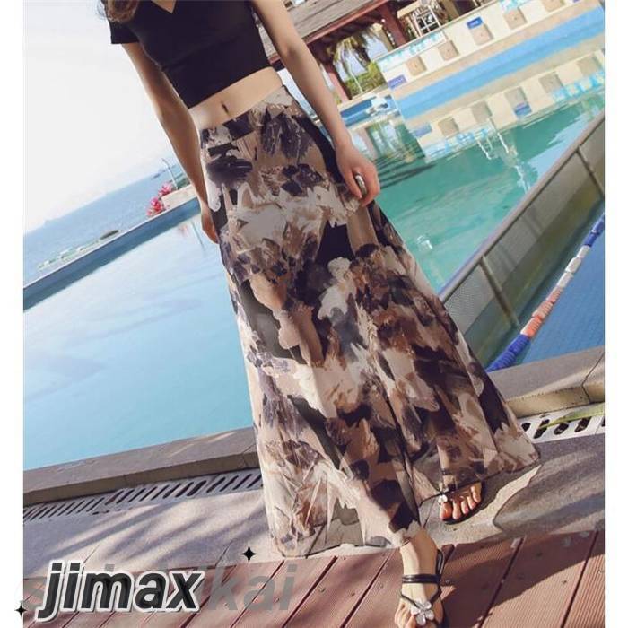 ロングスカート レディース 体型カバー マキシ丈 シフォン 巻きスカート ラップスカート ハイウエスト ロング丈 プレゼント