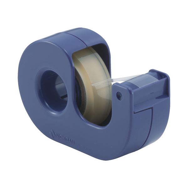 (まとめ)ニチバン セロテープ(まっすぐ切れるタイプ) 小巻カッター付 12mm×11m ブルー CT-12DCB 1個 (×50セット)
